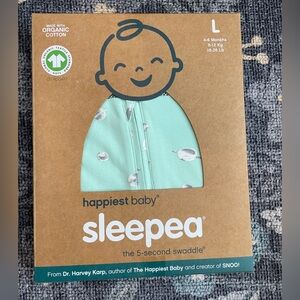 Sleepea, Happiest Baby, size L, Teal Planets